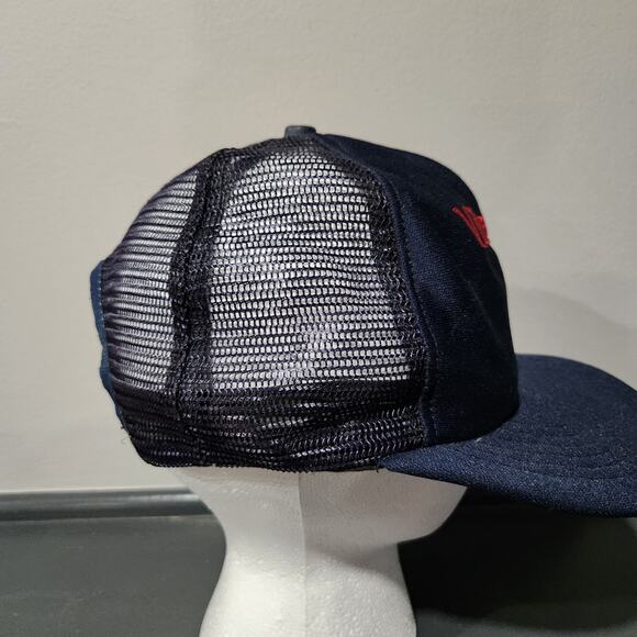 VTG 80s Village Oil Mobil Gas Pegasus 1980s Snapback Mesh Trucker Hat Cap USA - Picture 7 of 15